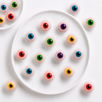 Gomitas rellenas de mermelada con forma de ojo, suministro al por mayor, precio de fábrica, novedad de Halloween, dulces de goma suave, Halal