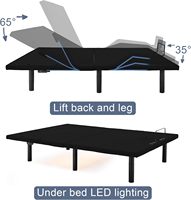 Krankenhausqualität Kabelloses Fernbedienbares Verstellbares Bett Geräuscharmer Motor Platzsparendes Design Massageoption Hohe Belastbarkeit für Senioren