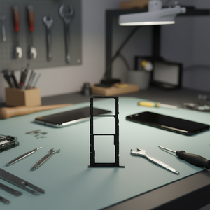 Tiroir double carte SIM pour LG K61 noir, pièce de rechange - Product Image 3