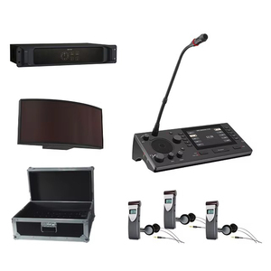 Système <span class=keywords><strong>de</strong></span> Conférence Audio Sans Fil avec Console <span class=keywords><strong>de</strong></span> <span class=keywords><strong>Cabine</strong></span> d'Interprétation <span class=keywords><strong>Simultanée</strong></span> et Casques – Appareils ISI85M-002 pour une Efficacité Optimale - Product Image 1