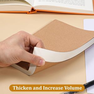 Cuaderno de Tapa Blanda Gruesa A5/B5/A4, Cuaderno de Papel Kraft con Cuadrícula para Estudiantes de Secundaria, Preparatoria y Universidad - Product Image 2