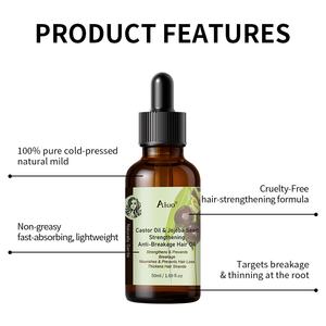 Aceite de Ricino para el Crecimiento del Cabello, Natural, Ligero, No Grasoso, <span class=keywords><strong>Anti</strong></span>-Rotura, Engrosador, Aceite Natural para el Crecimiento del Cabello Fino - Product Image 4