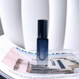 Envases de <span class=keywords><strong>Perfume</strong></span> de 10 y 5 ml, Botellas de Vidrio Cuadradas Azules Degradados con Pulverizador y Tapa de Rosca, Botella Vacía - Product Image 1