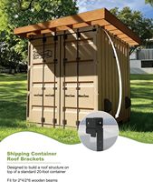 Supports de charpente en acier thermolaqués pour conteneurs maritimes de 20 pieds, transformables en maisons, bureaux, studios