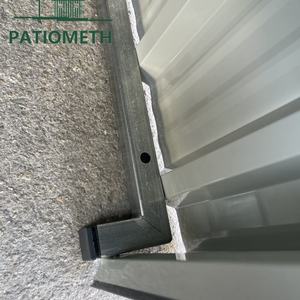 <span class=keywords><strong>Caseta</strong></span> para <span class=keywords><strong>Robot</strong></span> Cortacésped Gris, Almacenamiento Exterior de Acero Galvanizado para Herramientas de Jardín - Product Image 5