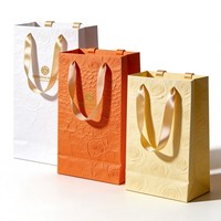 Tas Belanja Kertas Mewah Ramah Lingkungan Biodegradable Dapat Disesuaikan untuk Promosi, Kemasan Liburan, Hadiah Pesta, dan Kemasan Ritel