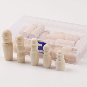 Figuras de Madera Natural de 18 cm, Juego Familiar, Muñecas de Madera Pintadas a Mano para Niños de 5 a 7 Años - Product Image 2