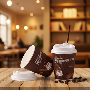 เครื่องทำปลอกกระดาษกาแฟแบบสองชั้น QiChen รุ่น New Ripple อัตโนมัติเต็มรูปแบบ ขนาด 4-16 ออนซ์ ขับเคลื่อนด้วย PLC ผลิตได้ 120 ชิ้น/นาที - Product Image 4