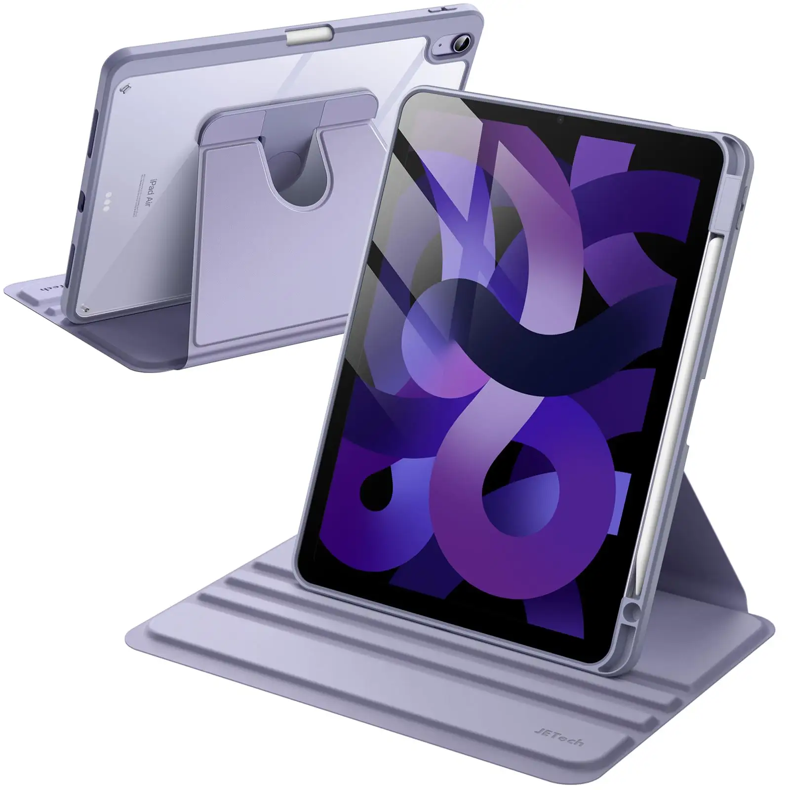 Housse magnétique détachable pour tablette 360 étui rotatif avec porte-crayon pour ipad Pro 12.9 pouces