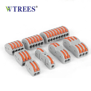 Wanglin ขั้วต่อแบบกด PCT-212ช่องเสียบสี่เหลี่ยม0.08-4ขั้วต่อสายไฟ - Product Image 1