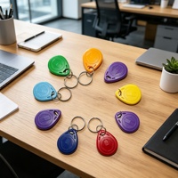 Fungsi Gantungan Kunci Lift Sistem Akses Lift Kartu Kontrol Akses Mini ABS Tahan Air RFID KeyFob Tag PVC