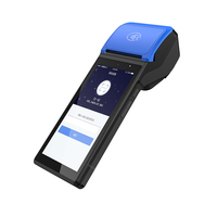 Terminal de paiement sans fil Android POS 4G avec imprimante de reçus, lecteur NFC et scanner QR, appareil portable pour magasin et supermarché