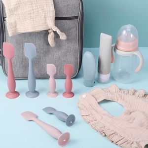 Nuovo prodotto per bambini spatola per pannolini per bambini in Silicone morbido applicatore spazzola testa con Base di aspirazione con Logo personalizzato - Product Image 2