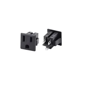 US EURO AU style Snap-In Panel Mount Socket