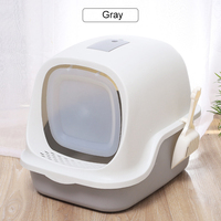 Nouveau design de bac à litière en plastique pour chat avec tiroir entièrement fermé, toilette d'extérieur durable pour chat avec fournitures pour animaux de compagnie pour chats