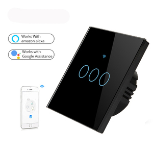 Pantalla táctil estándar de la UE interruptores de pared Alexa <span class=keywords><strong>Google</strong></span> nido tendencia WiFi pared Touch Smart interruptor de la luz - Product Image 3