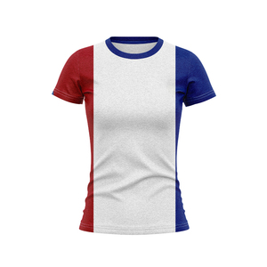 T-shirt d'entraînement de rugby personnalisé pour femmes, blanc et bleu marine, style Heritage Footy Gear, vêtements de sport OEM - Product Image 4