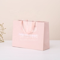 Günstige kleine braune/weiße Kraftpapier-Geschenkt üten mit Griffen