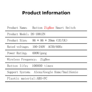 MT-SW-1081 Interruptores de Pared Inteligentes WiFi Matter, Modernos, Estándar Europeo, Inalámbricos, con Control Remoto, para Luces LED, Requiere Cableado General - Product Image 6