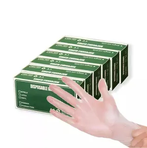 Puder freie transparente Einweg-PVC-Handschuhe Profession elle Gesundheits inspektion Handschuhe der Lebensmittel industrie