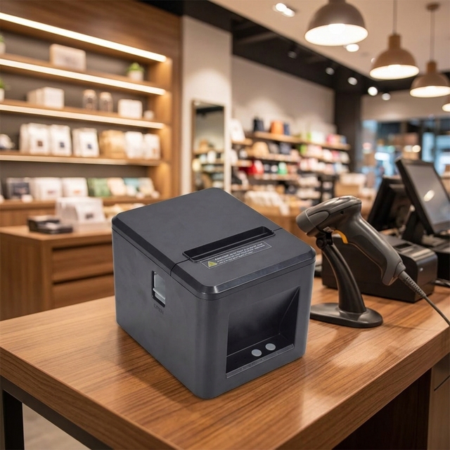 High Speed USB Port 80mm Thermal Paper Receipt Printer with Auto Cutter Direct Thermal Printing in Stock