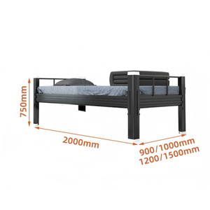 Lit superposé en métal robuste et moderne, gain de place, structure en acier solide pour adultes, dortoirs, écoles, hôtels et auberges - Product Image 4