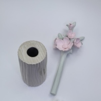 Vase en céramique vide moderne de 200 ml, logo personnalisable OEM, écologique, sans flamme, artisanal, parfum d'air