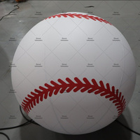 Ballon de plage gonflable en PVC pour décoration extérieure, modèle sportif sur le thème du baseball, pour la publicité