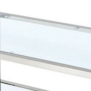 OE HOME Modern Metal and Glass Coffee Table for Dining and Living Room Home Decor - Product Image 3