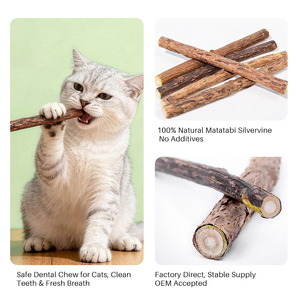 Bastoncini di Silvervine Ecologici per Gatti, con Logo Personalizzato, Sicuri da Masticare, Stimolanti la Salivazione, Bastoncini di Matatabi per Gattini, Giocattolo per Gatti con Catnip - Product Image 4