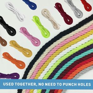 Corde épaisse 10 mm lacets de chaussures cordes rondes coton gros lacets lacets de remplacement pour baskets AF 1 - Product Image 2