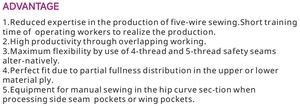 RONMACK RM-NST-5HF <b>Automatic</b> Top&Bottom Overlock 5 Thread <b>Sewing</b> <b>Machine</b> - Product Image 2