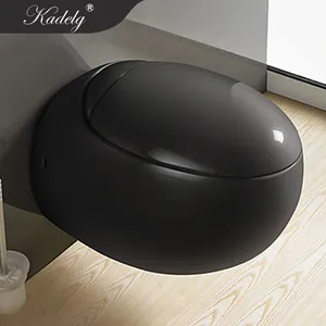 अंडा आकार एंग्लो इंडियन शौचालय काले