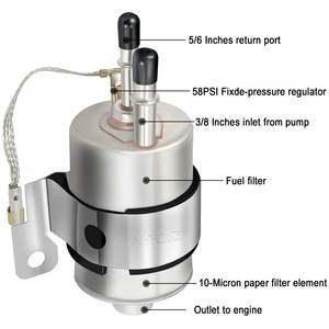 Pièces de moteur de camion Régulateur de pression de carburant 58 PSI 6AN Kit de raccords Nouveau régulateur de filtre à carburant avec conversion <span class=keywords><strong>Ls</strong></span> Swap Efi - Product Image 3
