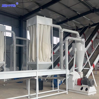 Multifunctionele houtverhakselaar, zaagsel- en takkenvergruizer, hoge efficiëntie, laag geluidsniveau, hamermolenmachine