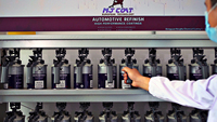 MJ COAT Anti UV Séchage Rapide NC Couche de Finition Transparente Laque Mate à Base de Nitrocellulose Revêtement Liquide Application par Pulvérisation Peinture pour Meubles