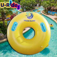 Tube aquatique rond personnalisable pour une personne, usage commercial, pour parcs aquatiques résidentiels, logo inclus