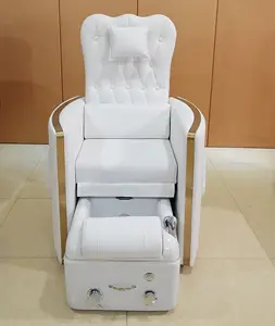 2023 popüler lüks beyaz ucuz manikür pedikür masaj koltuğu ayak spa modern pedikür sandalyeler sentetik deri