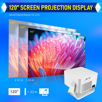Proyector Junuo HY320MAX 1080P, 400 ANSI Lúmenes, Decodificación 8K, Android, Altavoces Integrados, Conexión a Internet, Enfoque Automático Completo, Keystone