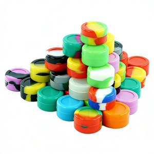 Wholesale Heat Resistant Durable 5ml Silicone Concentrate Container Food Safe Material <b>Jar</b> for Smoke Shop - Product Image 1