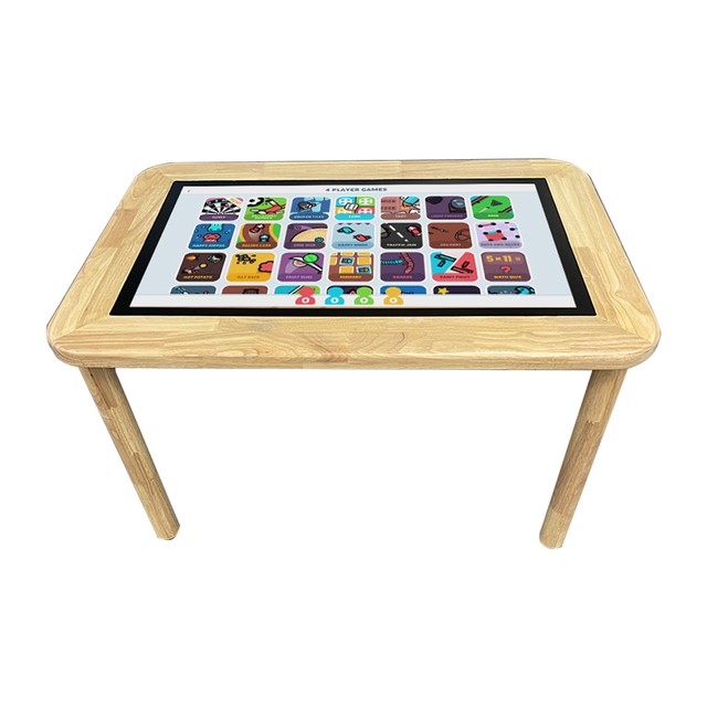 32" LCD Morden Solid Wood Android Interactive Touch Screen Desk Digital Game Table