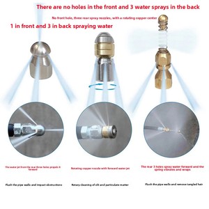 Tuyau de nettoyeur haute pression 20m, kit de déboucheur de canalisations avec buse rotative pour divers modèles de nettoyeurs, lavage de voitures, <span class=keywords><strong>nettoyage</strong></span> des drains - Product Image 4