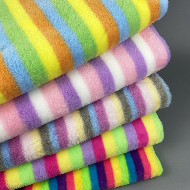Роскошный Новый Красочный длинный ворс, искусственный мех, искусственный мех кролика, Pv плюшевая ткань