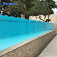 Vente en gros de panneaux acryliques, conteneur de piscine, piscines intérieures en verre acrylique