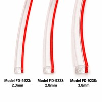 FD-9200 3mm Breite Transparenter Acryl-Klebestreifen 2,3-3,8mm Doppelseitiges Klebeband für Kartenfächer & Displayboxen Rückstandsfrei