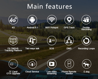 Caméra de tableau de bord 4G DMS ADAS cachée pour véhicule 1080p, enregistreur vidéo de voiture Cmsv6, plate-forme de suivi Android, Navigation GPS, boîte noire