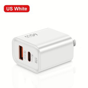 45W Quick Gan USB Type c Us <b>Plug</b> Super Fast Charging Wall Chargers for Laptop for Phones - Product Image 2
