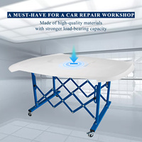 PS105 Support de réparation de carrosserie automobile Réglage multifonctionnel Support de peinture pour pare-chocs Outils automobiles Feuille de moteur mobile en douceur