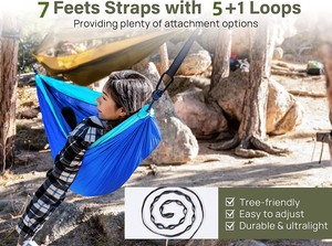 Hamaca Portátil <span class=keywords><strong>Goodwin</strong></span> Camping de Nailon 210D para 1-2 Personas, Capacidad de Peso de 150 kg, para Senderismo, Viajes, Excursionismo, Todas las Estaciones - Product Image 4