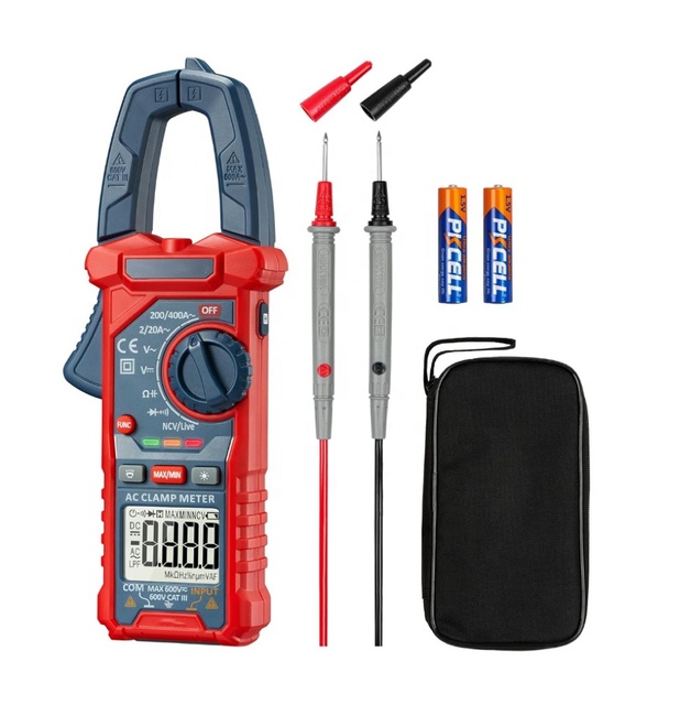 Digital Clamp Meter Multimeter 2000 Counts Amp Voltage Tester Auto-ranging with AC/DC Voltage
